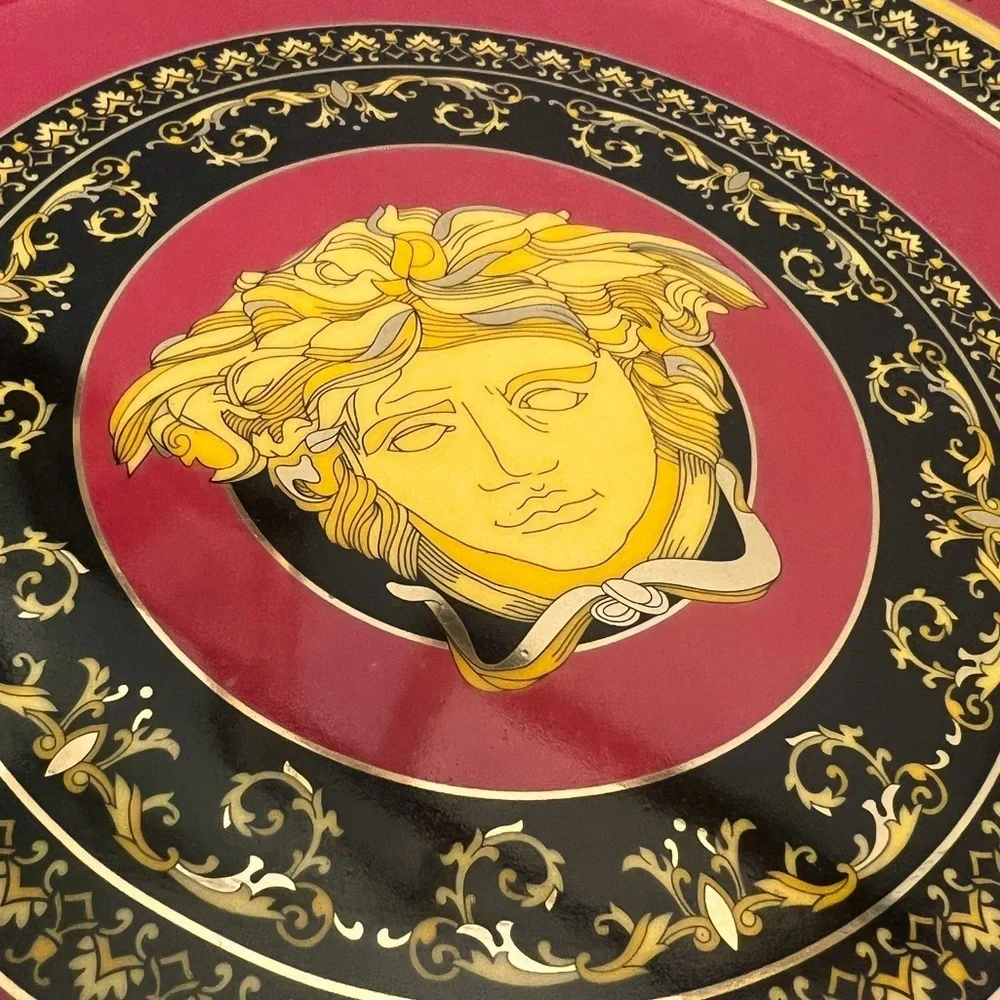 VERSACE Rosenthul - authentic VERSACE Medusa charger plate..12” ashtray set